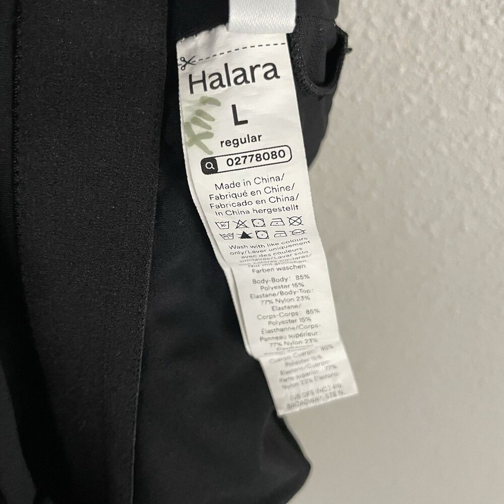 Halara Womens L Black Breezeful Pocket Tapered Quick Dry Jogger Jumpsuit Casual - Picture 9 of 9